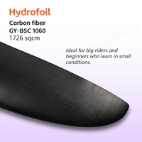 GY Waterplay Wingfoil BSC 1060 Hydrofoil 1726cm² Carbone Aluminium Aile Avant Mât Nouvelle Planche de Surf Polyvalente SUP Lacs Rivières