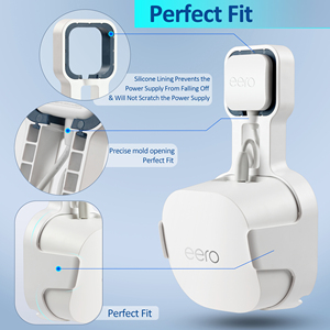 Cung cấp Nhà Máy Wall Mount cho eero 6 + dual-band lưới <span class=keywords><strong>Wi</strong></span>-<span class=keywords><strong>Fi</strong></span> 6 + <span class=keywords><strong>Router</strong></span> mạnh mẽ ổ cắm chân đế chủ tiết kiệm không gian, White-3Pack - Product Image 5