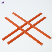 Nouvelle couleur 2026, tige en verre borosilicate orange mandarine, matière première pour gobelets à eau, tige d'agitation