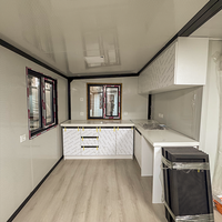 Casa Contenedor Móvil de Lujo Prefabricada de 40 y 20 Pies, de Rápida Construcción, Expandible, con Panel Sándwich de Acero Ligero