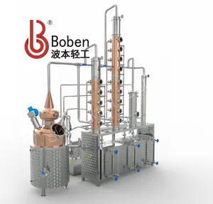 Boben Commercial 250L Ethanol Distilling Units Pot Still Copper Distillery Equipment for Home