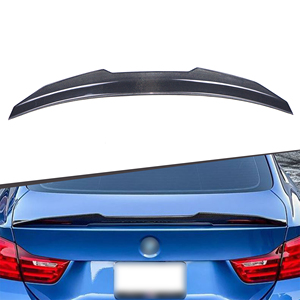 PSM Type voiture arrière carbone becquet queue de canard lèvre d'aile arrière pour BMW série <span class=keywords><strong>4</strong></span> F32 fibre de carbone coffre lèvre queue aile 2014 + - Product Image 1