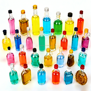 <strong>Custom</strong> Clear Flat Hot Selling Empty <strong>Mini</strong> Liquor Glass <strong>Bottle</strong> 30ml 40ml 50ml 100ml For Vodka Rum Whiskey Spirit Wine Alcohol - Product Image 1