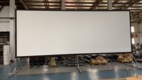 Écran de projection portable avec support trépied, écran de projection pliable 4K blanc mat, écran de présentation 100 120 150 pouces
