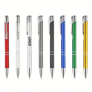 Stylos rétractables en métal X418 en gros, stylos à bille créatifs en alliage d'aluminium à pression, stylos publicitaires avec logo personnalisé - Product Image 1