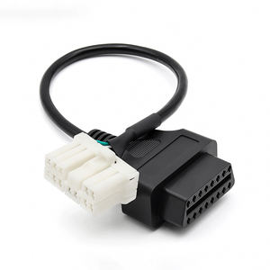 Auto 12 12pin Tot 16pin 16 Pin 16 Pin Obd2 Verbind Lijn Auto Obd Diagnostische Connector Adapterkabel Voor Tesla Model X S 2012-2015 - Product Image 1