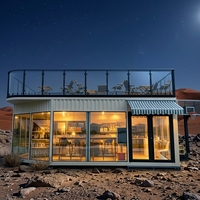 Conteneur habitable Apple Cabin personnalisé, léger, pour magasin urbain, mini-boutique de mode éphémère, cuisine, cour