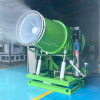 Canon à brouillard de 80 m, pulvérisateur anti-poussière diesel et électrique de 100 m, canon à brume d'eau pour le contrôle de la poussière avec certification CE