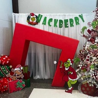 Arco de Marco de Puerta 3D, Arco Abierto, Soporte para Fondo de Fotografía para Cumpleaños, Bodas, Baby Shower, Eventos, Cabina de Fotos