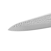 Couteau de chef japonais en acier VG10 de 7,5 pouces avec pierre et manche en bois Pakka, couteaux de cuisine