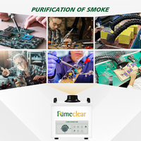 Mini équipement de nettoyage d'air de Table d'extracteur de fumée de soudure et de soudage portable Fumeclear