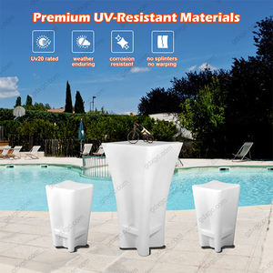 Lebar kolam renang tahan air di kolam renang bangku mewah taman plastik Bar bangku kursi tinggi - Product Image 2