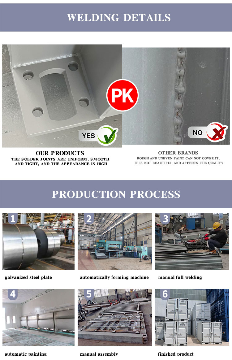 product-750-1163 Fast install Steel Structure Fully welded Prefabricated Two layer Luxury villa Prefab Container house