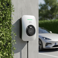Chargeur de Véhicule Électrique AC Monophasé 7kW Étanche IP55 Direct Usine pour Usage Domestique et Commercial de Petite Taille