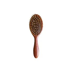 OWNSWING-Cepillo de pelo profesional hecho a mano sin estática, bolsa de aire, peine de masaje, peine de madera con mango