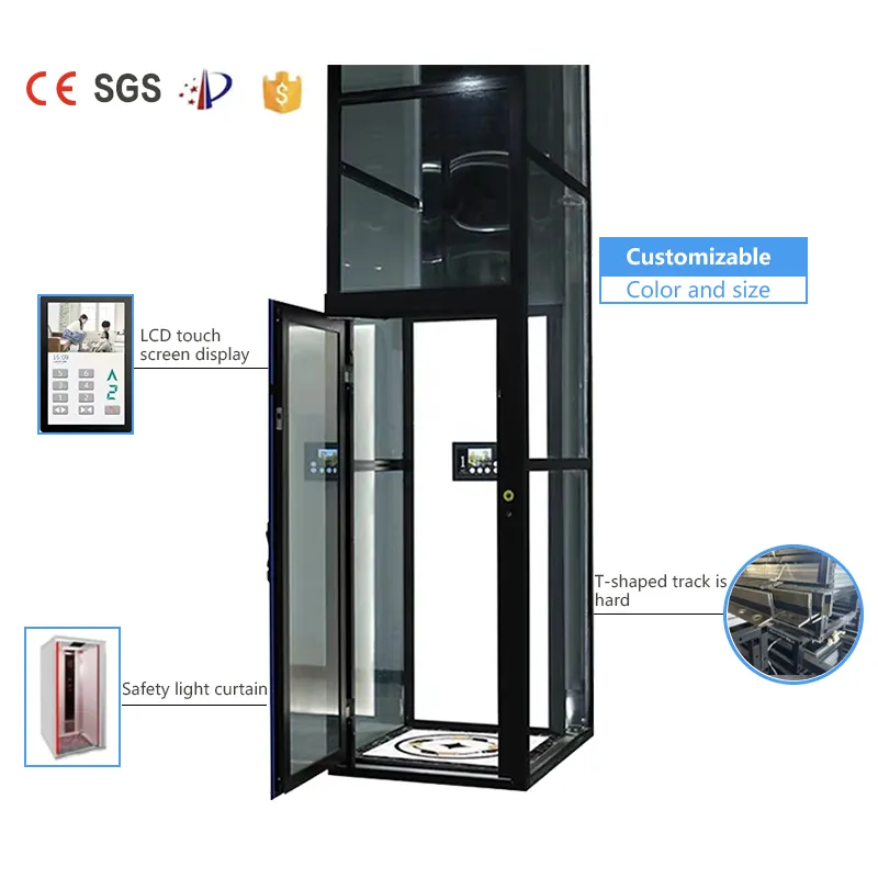 Cheap hongyue Brand Small Villa Elevator Residential Home Elevators Lift Price