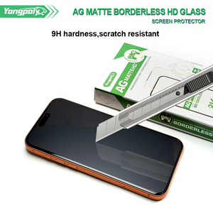 Yongpoly Protezione Schermo in Vetro Opaco 8K per <span class=keywords><strong>iPhone</strong></span> 13 <span class=keywords><strong>14</strong></span> 15 16 17 Senza Bordi Full Screen HD - Product Image 4