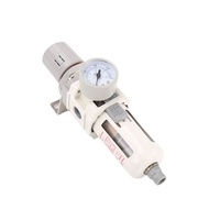 Vanne de régulation pneumatique série AW CHDLT AW3000-03, filtre de compresseur d'air, vanne de régulation de débit, champagne/blanc