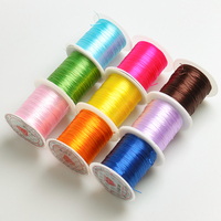 Fil élastique en fil coloré Zhubi (10 rouleaux/lot) adapté à la fabrication de bijoux, à l'artisanat fait à la main et aux accessoires de bricolage