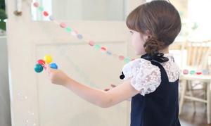 Vêtements pour enfants en gros, robe d'été à manches courtes avec patchwork et nœud pour filles, fabriquée en Chine - Product Image 6