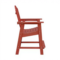 Chaise haute de bar en plastique HIPS, tabourets de patio en polyrésine, chaise de balcon, chaise Adirondack