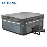 Baignoire Spa en Acrylique 5 Personnes avec WiFi, Jets de Massage, Photothérapie et Haut-parleur, Autoportante, pour Maison et Hôtel – Vente Directe Usine