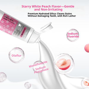 Dentifrice Olaflur au goût de thé au jasmin, étiquette privée OEM, anti-caries, haleine fraîche, élimine les odeurs buccales, blanchissant, dentifrice naturel - Product Image 2