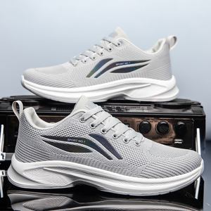 Scarpe Sportive da Uomo Taglia 48, Traspiranti, con Lacci, Motivo a Quadri, per Camminata, <span class=keywords><strong>Tennis</strong></span>, Corsa, Logo Personalizzato, Casual, Leggere - Product Image 4