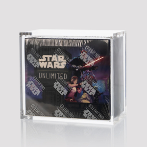 Gorlde Custom 99% UV Protected <strong>Clear</strong> Acrylic <strong>Case</strong> <strong>Display</strong> Modern Style Magnetic Protector for Unlimited Booster Boxes