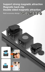 Nouveau microphone cravate sans fil 2026 avec étui de chargement, portée de 100 m, double micro 2,4 G, suppression du bruit qualité <span class=keywords><strong>CD</strong></span> - Product Image 6