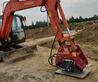 Prix d'usine HUITONG Compacteur de sol vibrant monté sur excavatrice, moteur hydraulique robuste pour excavatrice de 1 à 80 tonnes