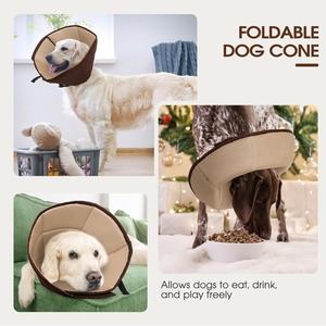 Collier éclairégenant pour chien, collier conique après chirurgie, collier éclairégenant souple et réglable pour chiens, léger et respirant - Product Image 6