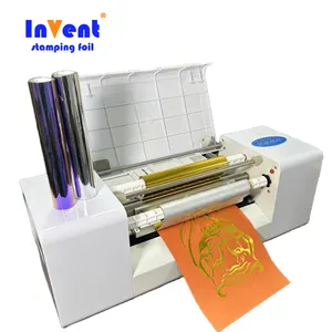 FOIL INVENTO Hot Stamping Gold Foil Printer Nenhum molde necessário Personalizado Personalizado Para Impressão Digital Ribbon AMD360
