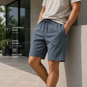 Shorts chino personnalisés pour hommes, légers, extensibles, décontractés, pour le golf, fabricant de vêtements OEM ODM, marque privée - Product Image 5
