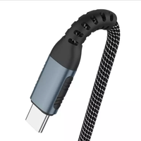 Câble USB C à C 100W 5A avec E-mark et câble de chargeur rapide à six cœurs Type C Nylon tressé PD Charge rapide pour ordinateur portable MacBook