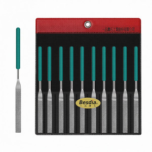 Ensemble de limes diamantées de marque Besdia 2 mm 4 mm <span class=keywords><strong>6</strong></span> mm 8 mm Outils de polissage avec 140 #   200 #   400 #   600 #   Limes et râpes - Product Image 2
