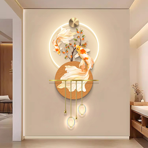 Stampa all'ingrosso moderna su tela <span class=keywords><strong>di</strong></span> cristallo pittura <span class=keywords><strong>di</strong></span> porcellana opere d'arte per la casa Hotel ufficio soggiorno decorazione Koi pittura <span class=keywords><strong>di</strong></span> pesce - Product Image 2