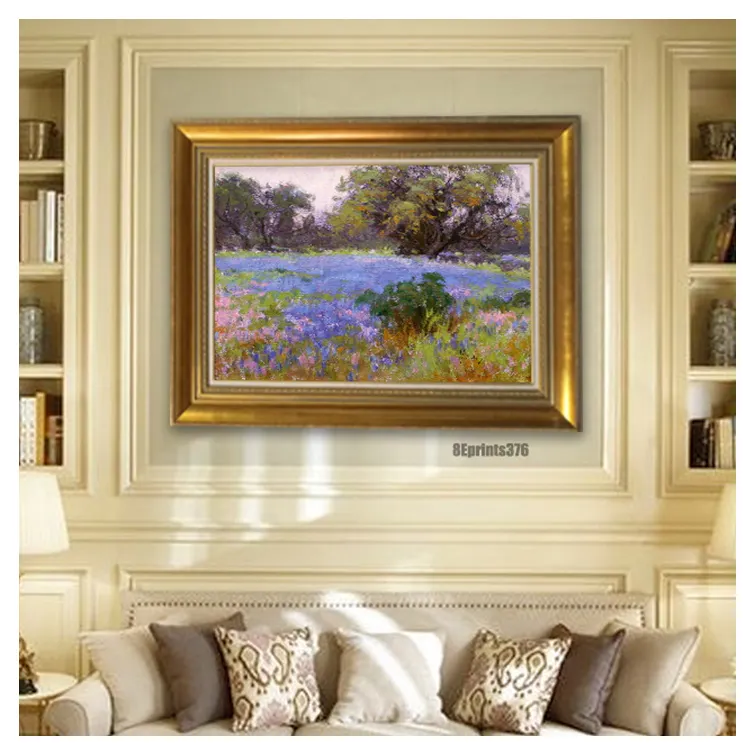 Imagem abstrata da pintura à mão, pintura a óleo da parede da arte da pintura, decoração da casa