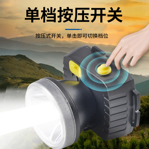 Led Headlamp Rechargeable Bright Light Outdoor Adventure Camping Hiking Fishing Hunting Emergency Lighting With <b>Dimmer</b> Function - Product Image 2