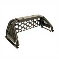 Barre de protection ZION en acier noir pour benne de pick-up - Barre de sport tout-terrain avec installation sans perçage et étanche pour 4x4