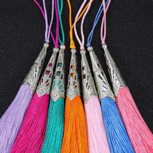 Facebook Traditional <b>Chinese</b> Tassel Pendant 12cm Long Pointed <b>Hat</b> Accessory For Hanfu Clothing Unisex Adult Classic Style - Product Image 2