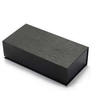 Étui à lunettes carré rigide surdimensionné noir personnalisé avec logo, grande taille, boîte d'emballage extérieure pour lunettes - Product Image 2