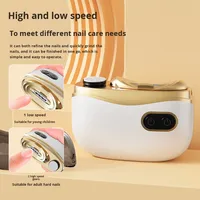 Lime à ongles électrique, machine à manucure, lime en acier inoxydable, anti-éclaboussures, multifonction, rechargeable, coupe-ongles pour enfants