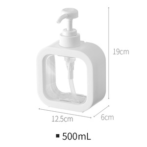 New Colorful Cylinder 300ml 500ml Refillable PET Plastic Facial Cleanser Hand Liquid Soap <b>Shampoo</b> <b>Pump</b> <b>Bottles</b> Body Lotion - Product Image 3