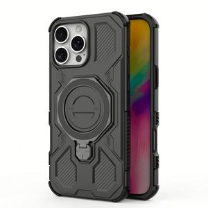 Bán Buôn Bảo Vệ Chống Sốc Armor Trường Hợp Đối Với <span class=keywords><strong>iPhone</strong></span> 17 16 15 Pro Max 360 Xoay Đá Đứng PC + TPU Bìa - Product Image 1