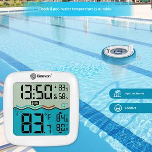 흰색 수영장 온도계 특수 측정 온도 플로팅 전자식 실내 수영장 어항 무선 - Product Image 3