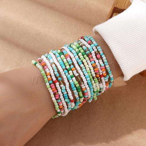 MOZAKA Lot De 12 Bracelets En Cristal Naturel Pour Homme Et Femme – Bracelets De Perles Semi-précieuses De 8 Mm, Bracelets En Perles Rondes Extensibles En Cristal, Cadeau Unisexe, Grande Pierre, Sans