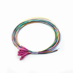 Cable de parche de fibra óptica OM4, longitud personalizada, 12 núcleos, FTTH