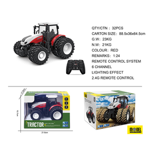2.4GHZ 6 canaux télécommande De jouet véhicule jouet échelle <span class=keywords><strong>1</strong></span> 24 voiture agricole RC <span class=keywords><strong>tracteur</strong></span> 8x8 avec lumière - Product Image 5