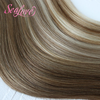 Extensions de cheveux naturels à prix d'usine, lots de 120 grammes, perruques en cheveux humains vierges, trame Genius pour salons de coiffure